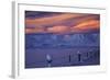 Hawkdun Range and farmland, Maniototo, Central Otago, New Zealand-David Wall-Framed Photographic Print