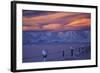 Hawkdun Range and farmland, Maniototo, Central Otago, New Zealand-David Wall-Framed Photographic Print