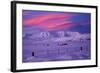 Hawkdun Range and farmland, Maniototo, Central Otago, New Zealand-David Wall-Framed Photographic Print