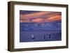 Hawkdun Range and farmland, Maniototo, Central Otago, New Zealand-David Wall-Framed Photographic Print