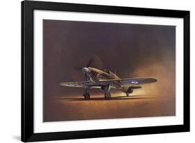 Hawker Hurricane (2D No.6 Squadron)-Barrie A F Clark-Framed Giclee Print