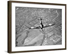 Hawker Hurricane in Flight, Battle of Britain, World War II, 1940-null-Framed Giclee Print