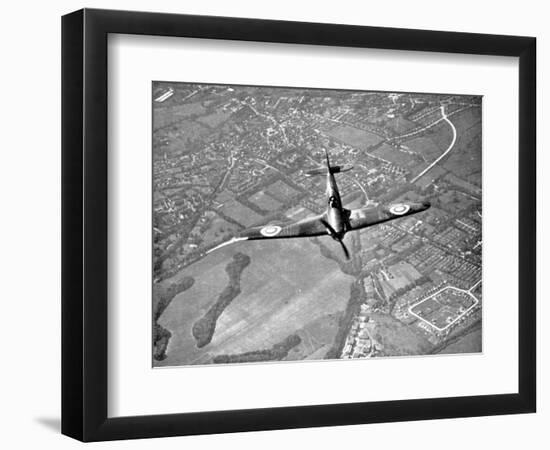 Hawker Hurricane in Flight, Battle of Britain, World War II, 1940-null-Framed Premium Giclee Print