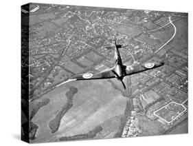 Hawker Hurricane in Flight, Battle of Britain, World War II, 1940-null-Stretched Canvas