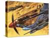 Hawker Hurricane-Wilf Hardy-Stretched Canvas