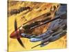 Hawker Hurricane-Wilf Hardy-Stretched Canvas