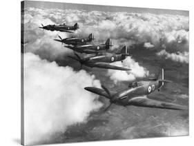 Hawker Hurricanes in Flight-null-Stretched Canvas