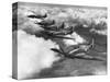 Hawker Hurricanes in Flight-null-Stretched Canvas