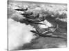 Hawker Hurricanes in Flight-null-Stretched Canvas