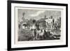 Hawkers at an Aboriginal Station, Australia, Georgetown, South Australia, 1876-null-Framed Giclee Print