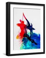 Hawkeye Watercolor-Jack Hunter-Framed Art Print