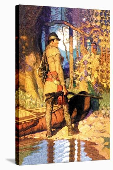 Hawkeye-Newell Convers Wyeth-Stretched Canvas