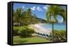 Hawksbill Bay and Beach-Frank Fell-Framed Stretched Canvas