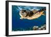 Hawksbill Sea Turtle-Maldives-null-Framed Art Print