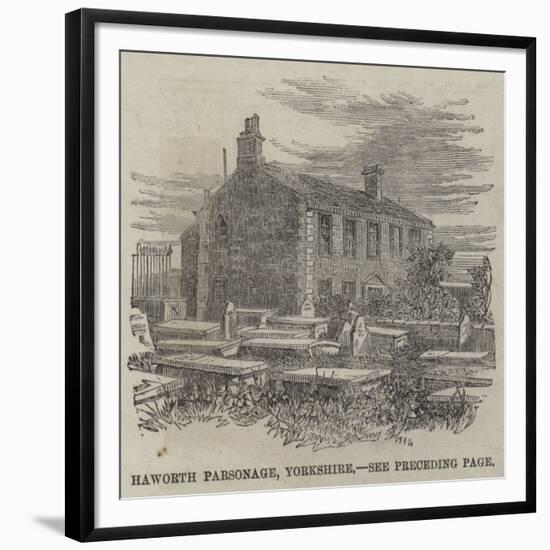 Haworth Parsonage, Yorkshire-null-Framed Giclee Print