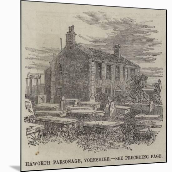 Haworth Parsonage, Yorkshire-null-Mounted Giclee Print