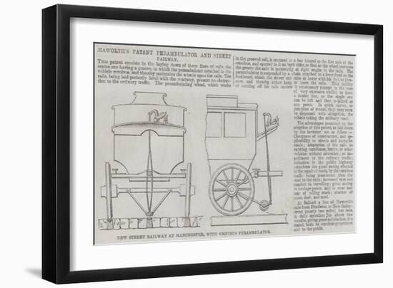 Haworth's Patent Perambulator and Street Railway-null-Framed Premium Giclee Print