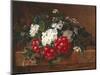 Hawthorn on a Marble Ledge-Johan Laurentz Jensen-Mounted Giclee Print