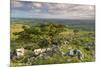 Hawthorn Trees on Dartmoor Moorland in Summer Time, Devon, England. July-Adam Burton-Mounted Photographic Print