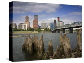 Hawthorne Bridge over the Willamette River, Portland, Oregon, United States of America-Richard Cummins-Stretched Canvas