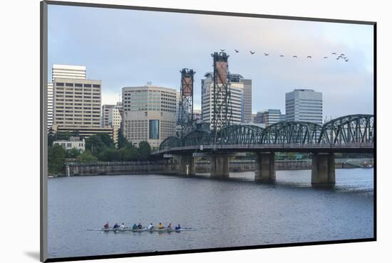 Hawthorne Bridge, Willamette River, southeast of downtown Portland, Oregon, USA.-Stuart Westmorland-Mounted Photographic Print