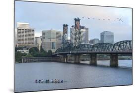 Hawthorne Bridge, Willamette River, southeast of downtown Portland, Oregon, USA.-Stuart Westmorland-Mounted Photographic Print