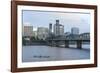 Hawthorne Bridge, Willamette River, southeast of downtown Portland, Oregon, USA.-Stuart Westmorland-Framed Photographic Print