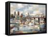 Hawthorne Bridge-Brooke Borcherding-Framed Stretched Canvas