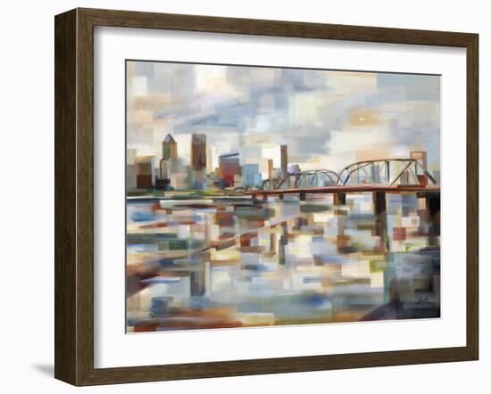 Hawthorne Bridge-Brooke Borcherding-Framed Art Print