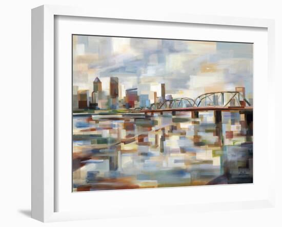 Hawthorne Bridge-Brooke Borcherding-Framed Art Print