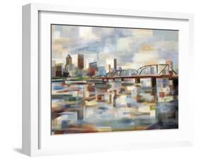 Hawthorne Bridge-Brooke Borcherding-Framed Art Print