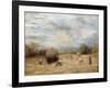 Hay and Haste, 1875-John Linnell-Framed Giclee Print