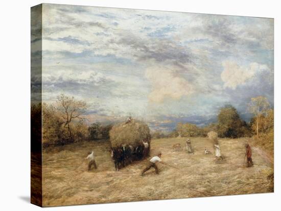 Hay and Haste, 1875-John Linnell-Stretched Canvas