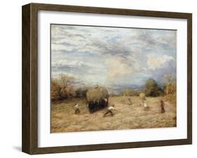 Hay and Haste, 1875-John Linnell-Framed Giclee Print