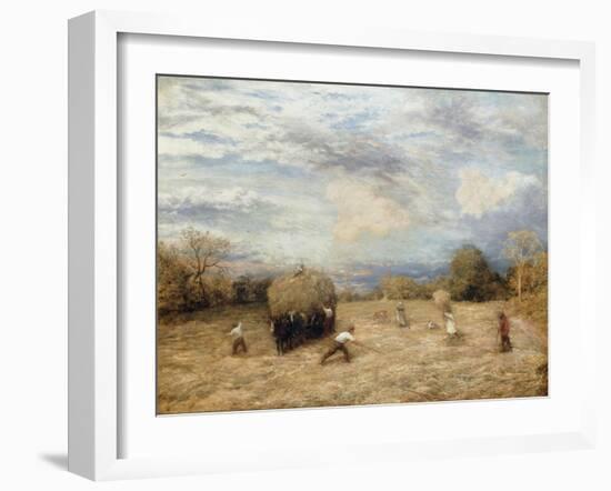 Hay and Haste, 1875-John Linnell-Framed Giclee Print