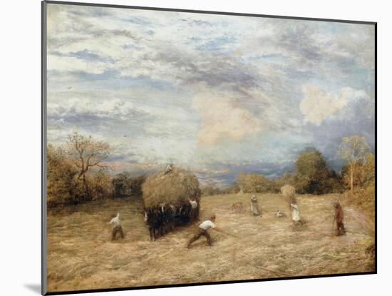 Hay and Haste, 1875-John Linnell-Mounted Giclee Print