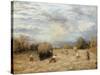 Hay and Haste, 1875-John Linnell-Stretched Canvas