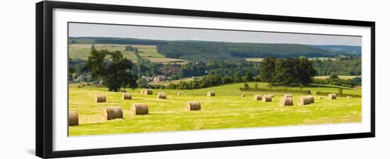 Hay Bale Landscape in Northumberland National Park-Matthew Williams-Ellis-Framed Premium Photographic Print