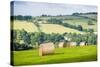 Hay Bale Landscape-Matthew-Stretched Canvas