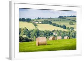 Hay Bale Landscape-Matthew-Framed Photographic Print