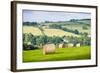 Hay Bale Landscape-Matthew-Framed Photographic Print