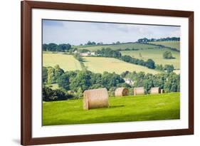 Hay Bale Landscape-Matthew-Framed Photographic Print