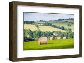 Hay Bale Landscape-Matthew-Framed Photographic Print