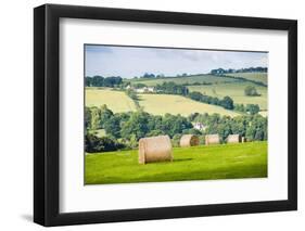 Hay Bale Landscape-Matthew-Framed Photographic Print