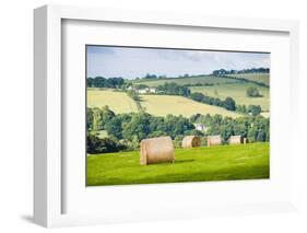 Hay Bale Landscape-Matthew-Framed Photographic Print