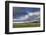 Hay bales in clearing fog with Salish Mountains in Lake County, Montana, USA-Chuck Haney-Framed Photographic Print