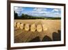 Hay Bales in the Cotswolds, Longborough, Gloucestershire, England, United Kingdom, Europe-Matthew Williams-Ellis-Framed Photographic Print