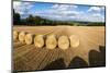 Hay Bales in the Cotswolds, Longborough, Gloucestershire, England, United Kingdom, Europe-Matthew Williams-Ellis-Mounted Photographic Print