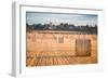 Hay bales in the Cuddesdon countryside, Oxfordshire, England, United Kingdom, Europe-John Alexander-Framed Photographic Print