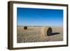 Hay Bales on a Field Along Route Two Through Nebraska, United States of America, North America-Michael Runkel-Framed Photographic Print